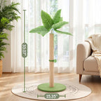 Cat Scratching Post 33 Inch, Cat Tree with Dangling Ball for Indoor Cats and Kittens, Green
