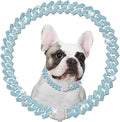 Metal Diamond Dog Chain Dog Training Chain with Secure Buckle Pet Collars for Large Medium Dogs
