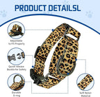 Kazazoo Martingale Collar for Dogs with Quick Release Buckle Adjustable Soft Durable Dog Collar for Small Medium Large No Pull Training Dog Collars-Brown Leopard S