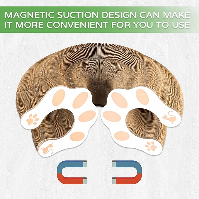 2Pack Kitty Kurlz Magic Organ Cat Scratching Board Cat Accordion Toy Cats Scratching Post Ball Track, Kitten Fun Intelligence Physical Exercise Educational Toy
