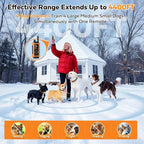 Shock Collar for Dogs (5–150Lbs) 4400FT IPX7 Waterproof Dog Training Collar with Remote Control 5 Training Modes Rechargeable Electric Dog Collar with Light, E collar for Puppy Small Medium Large Dogs