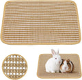 Rabbit Scratching Pad, Sisal Scratching Pad for Bunny, Guinea Pig, Cat. Resting Mats for Cages, Forage Grass Mat Indoor Essentials Accessories