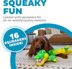 Outward Hound Squeaker Matz Plush Gator Dog Toy, XL