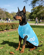 PET SHOW 4 Pack Summer Dog Shirts for Large Dogs Boy UPF 50+ UV Sun Protection Cooling Clothes Tank Top Shark Dog T-Shirts Pet Holiday Party Sleeveless Vest Blue(XX-Large)