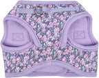 Puppia Kealoha Dog Vest Harness B (Step-in) Fashionable Flower Pattern Spring Summer Harness for Small and Medium Dogs, Violet, X-Large