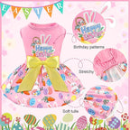 XPUDAC Happy Easter Day Dog Dress for Small Dogs Girl Bunny Eggs Tulle Holiday Puppy Clothes Pet Outfit, Cat Costume X-Small