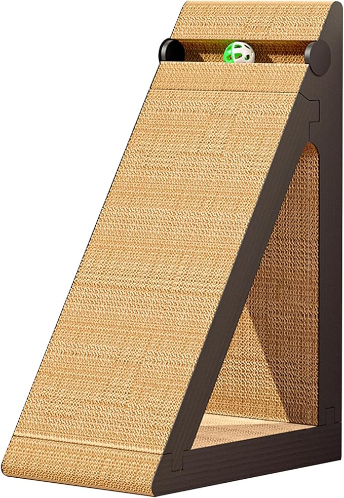 Cat Scratcher Board for Wall and Couch, 22.44 x 14.56 x 11.41 Inch Corrugated Paper, Vertical Cat Scratching Post, Durable Scratch Pad for Claw Sharpening, Non-Shedding for Indoor Cats