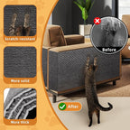 2pack Cat Scratch Couch Furniture and Wall Protector | Adhesive Cat Scratch Pad for Covering Cat Tower, DIY Climbing Cat Scratcher Couch Protector from Cat Claws Scratching (Dark Gray)