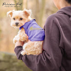 Parisian Pet Dog Shirt – 100% Cotton Shirts for Medium Dogs – Sleeveless Spoiled Rotten Puppy Clothes – Lightweight and Breathable Dog Apparel – Funny Dogs Clothes - Stretchy Purple Pet T Shirts
