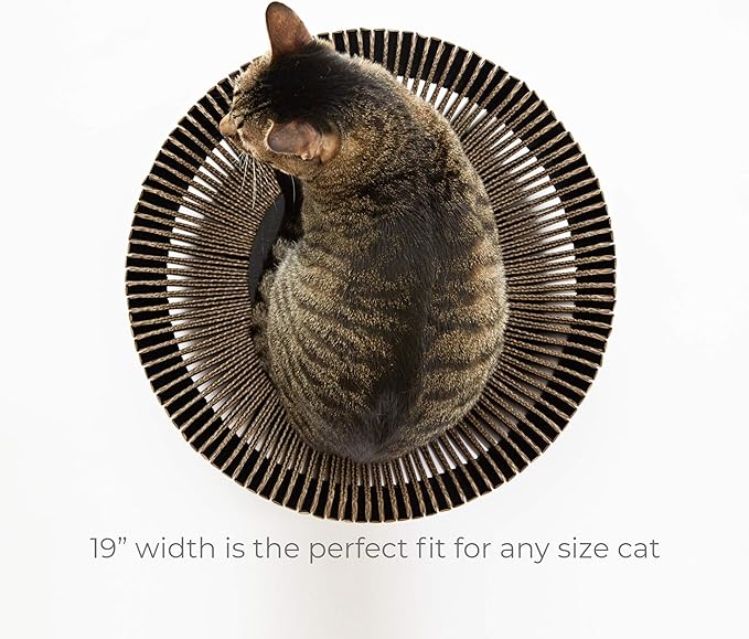 Nest Cat Scratcher Lounge Bed (Midnight Black Un-Assembled)