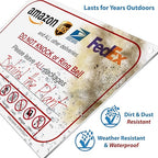 Please Do Not Knock or Ring Doorbell - Leave Package Sign Blank (Hang Sign), Write Your Own Delivery Message, 6" x 9" No Rust PVC Will Not Scratch, Easy to Mount with Holes Made in USA by SPRYZZLE