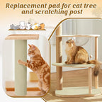 39.3''x14.6'' Trimmable Cat Scratch Furniture Protector - Climbing Self-Adhesive Cat Scratching Pad Mat, Couch Protector from Claws for Scratch Post Cat Tree Shelves Wall, Beige