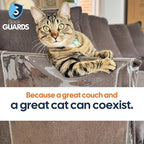 Cat Scratch Furniture Protector, Couch Arm Covers, Anti-Scratch Furniture Protector for Leather Couch, Cat Deterrent, Sofa Arm Covers, Couch Corner Protector - Model 2