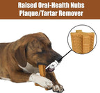 SPOT Bam-Bones Plus T Bone - Bamboo Fiber & Nylon, Durable Long Lasting Dog Chew for Aggressive Chewers – Toy for Dogs & Puppies Under 60lbs, Non-Splintering, 6in, Allergen Free Peanut Butter Flavor