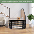 Free Standing Pet Gate | Pet Gate for Small Dogs | Free Standing Dog Gate for Stairs | Freestanding Dog Gates for Doorways | Freestanding Pet Gates | Width 23.5-47 inch | Height 18.75 inch (Diamond)