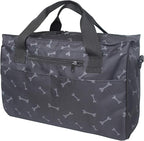 MYDAYS Dog Travel Bag, Pet Luggage Suitcase Weekend Tote Carrier with Collapsible Bowl, Pet Luggage Suitcase Weekend Tote Carrier with Collapsible Bowl (Black)