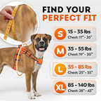 Dog Harness for Large Dogs Back D-Ring Control No Choking Pressure-Free Chest Design Comfortable Padded Adjustable Reflective Vest Harness for Daily Walks Training Easy Control Outdoor Use Secure Fit