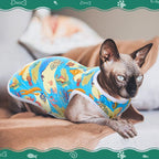 Saintrygo 10 Pcs Lovely Puppy Shirts Print Dog Clothes Breathable Summer Pet Cartoon Dog Shirt Clothes Sweatshirt for Puppy Cartoon Shirt Sweatshirt to Cat(Large)