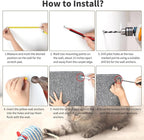 71" X 15.8" Thickened Cat Wall Climbing Carpet, Extra Large Cat Wall Scratcher Mat Imitation Sisal Wall Mounted Cat Scratcher with 16 pcs Fixed Nails for Indoor Furniture Couch Sofa Protection(White)