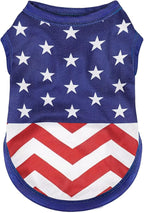 American Flag Inspired Dog Vest: Perfect Dog Shirt, Ideal Tank Top for Everyday Wear, Independence Day Celebrations Quality Materials for a Cute and Stylish Look Classic Blue Star XL