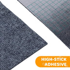 Cat Scratching Mat Self-Adhesive, 78.7'' x 15.8'', Trimmable Cat Scratch Pads Furniture Protector, DIY Climbing Cats Scratching Carpet for Couch, Door Frame or Wall Corner Protector (Light Gray)