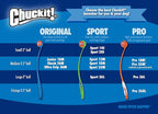Chuckit Gen 1 Fetch Pack Dog Balls - Interactive Dog Toys, High-Bounce Fetch Ball, Floating Ultra and Rugged Balls, Durable - Size Medium, 2.5-inch Diameter, Set of 3