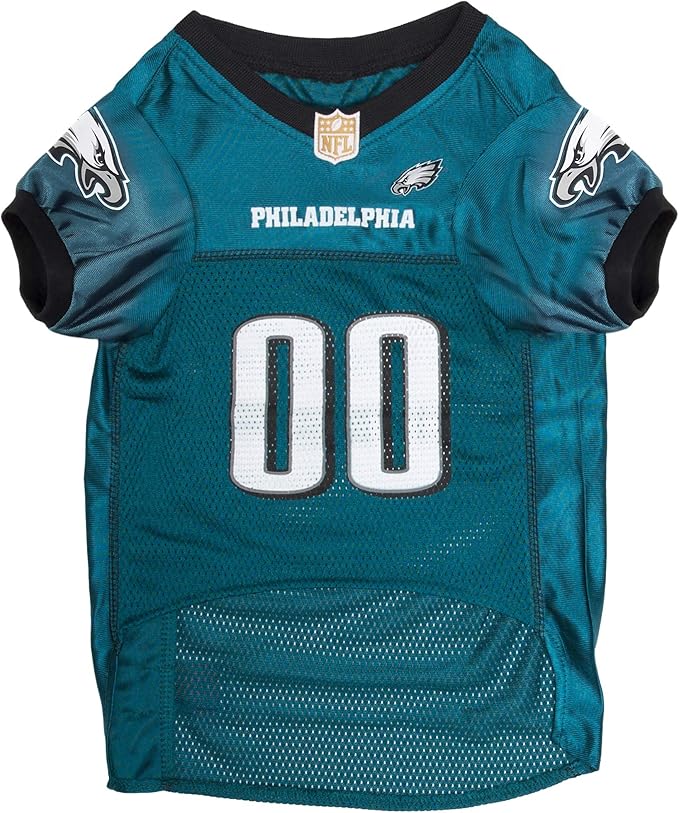 Pets First NFL Philadelphia Eagles Dog Jersey, Size X-Large, Football Shirt Costume for Pet, Dog Sports T-Shirt, NFL Team Clothing for Cats, Licensed Pet Apparel Available in 7 Sizes and 32 Teams