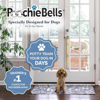 PoochieBells Dog Door Bells for Potty Training, Quick & Easy Puppy Potty Training Method Included, Handcrafted in USA with Loud, Paw-Safe Bells, Lemon Drop