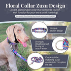 Lucky Love Dog - Adjustable Dog Collar with Easy Click Buckle for Small Dogs, Durable, & Comfortable Collar for Male & Female Dogs, Pet Collar for Puppies & Adult Dogs - Zuzu, XS