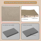 ALLGEAR 33"x13" Extra Large Cat Scratcher Lounge, Jumbo Corrugated Cardboard Scratching Pad for Large Cats, Wave Reversible Thick 2.2"–1.4", W/Catnip, Durable Cat Bed (2 XL Pads = 4 Medium Pads)