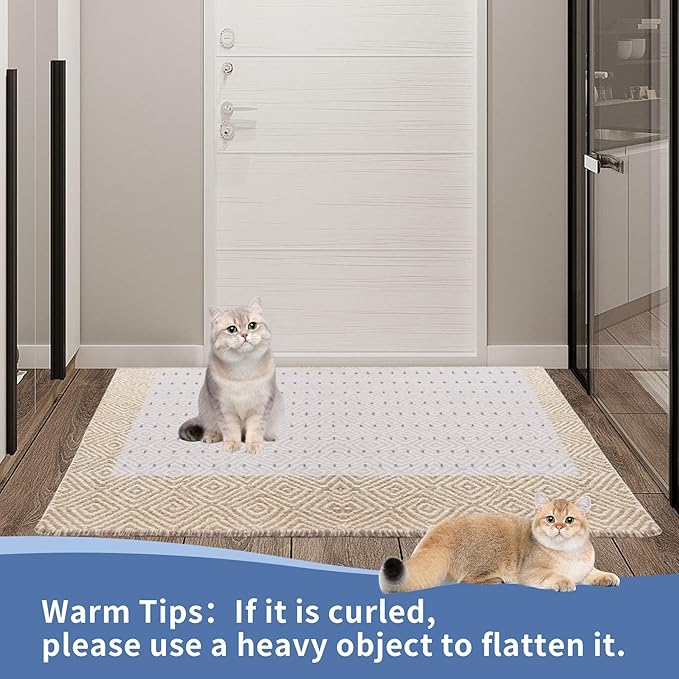 2PCS 3.6 Feet Cat Carpet Protector, Non-Slip Carpet Protector for Pets，Carpet Scratch Stopper from Scratching Carpet at Doorway