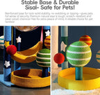 35 Inch Starry Sky Cat Tree Tower | Multi-Layer Cats Furniture with Space Capsule | Cat Bed & House Combined | Durable Cat Scratching Post for Indoor