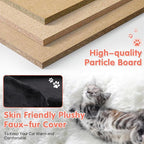 Cat Tree with Scratching Post,Cat Tower House for Indoor Large Adult Cats Kittens,21x21x70in Multi-Level Activity Cat Cando Furniture,Dark Grey