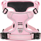 HEELE Dog Harness Dog Harness Small Dog No Pull Harness with Soft Handle Reflective Harness Adjustable, Pink, XS