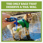 Pogi's Dog Poop Bag Dispenser with Metal Carabiner Clip - Includes 15 Pogi's Poop Bags for Dogs