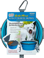 Loving Pets - Bella Roma Portable Travel Dog Bowl Collapsible Dog Food & Water Bowl (Blue, Medium)