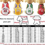 3Pack Dog Clothes for Small Dog Girl Puppy Clothes for Chihuahua Yorkies Bulldog Clothes for Medium Dogs Boy Basketball Jersey Pet Outfits Shirt Apparel Accessories,M