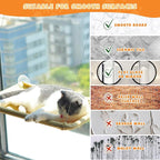4 Pieces Cat Window Perch Suction Cup, Powerful Cat Window Bed Seat Replacement Suction Cup, Clear PVC Sucker Pads, 2 Styles
