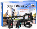 Educator FOB 300 Yard Dog Training Collar with Remote–Humane Stimulation, Pavlovian Tone & Vibration–Waterproof Rechargeable Receiver–Secure Biothane Collar–for Dogs 10 lbs+–1 Dog System–Black