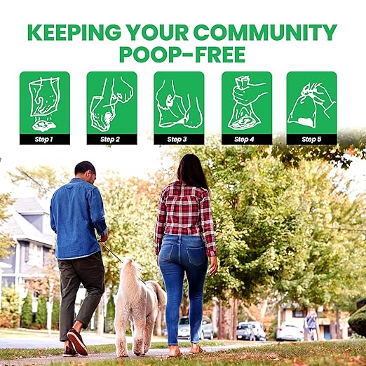 Bulk Case, 2000 Count Pet Waste Bags, Roll Format, Commercial-Grade Bags for Parks, HOAs & Residential Use, Dog Waste Station Bags, Compatible with Poop Station Dispensers