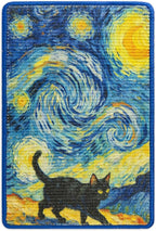 3-in-1 Sisal Cat Scratch Mat Floor & Wall Cat Scratcher Pad Scratching Post Scratch Furniture Couch Carpet Protector 23.6x15.7inch (Blue Sky)