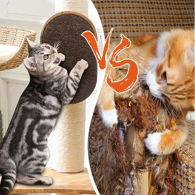 Cat Tree for Indoor Cats，54''Multi-Level Cat Tower for Large Adult, Sturdy Cat Tree House with 4 Plush Perches/Condos, 1 Scratching Boards 7 Posts, and Easy to Assemble.
