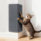 Wall Cat Scratcher for Indoor Cats,23.6x11.8”Corner Cat Scratcher,Cat Scratch Pad Furniture Protector for Door & Wall,Couch, Durable Cat Scratching Board Easy Mount(Grey, 23.6”x11.8”)