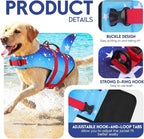 ASENKU Dog Life Jacket - Pet Safety Vest for Swimming & Boating, Shark Life Jacket with Floatation, Dog Lifesavers Swimsuits for Small Medium Large Dogs (GradStar, S)