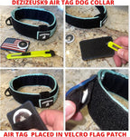 2-Inch Wide Tactical Dog Collar with Control Handle, Adjustable for Medium & Large Dogs, Military Style with Heavy-Duty Metal Buckle, USA Flag Patch & Customizable Name Plate, Training & Everyday Use