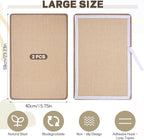 2 Pcs Cat Scratcher Mat Natural Sisal Cat Scratch Pad Indoor Horizontal Floor and Wall Cats Scratching Pad Rug Protect Carpets and Sofas