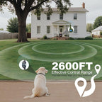 Dog Shock Collar - 2600FT Dog Training Collar with Remote, Rechargeable with 4 Training Modes, IPX7 Waterproof Electronic Dog Collar for All Breeds, Size