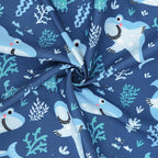 HDE Dog Swim Trunks Hawaiian Board Shorts Beach Pool Swimsuit for XS to XXL Dogs Blue Sharks - XS