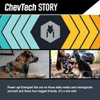 Wolfgang Heavy Duty Martingale Dog Collar with Quick Release Nylon Buckle for Walking & Training, ChevTech Print, Medium