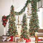 Christmas Bells Vintage Hanging Decorative: Gold Bells Decor with Jute Hanging Rope - Metal Cow Bells Christmas Decor for Christmas Wreath Garland Tree Wedding Party Door Staircase Railings